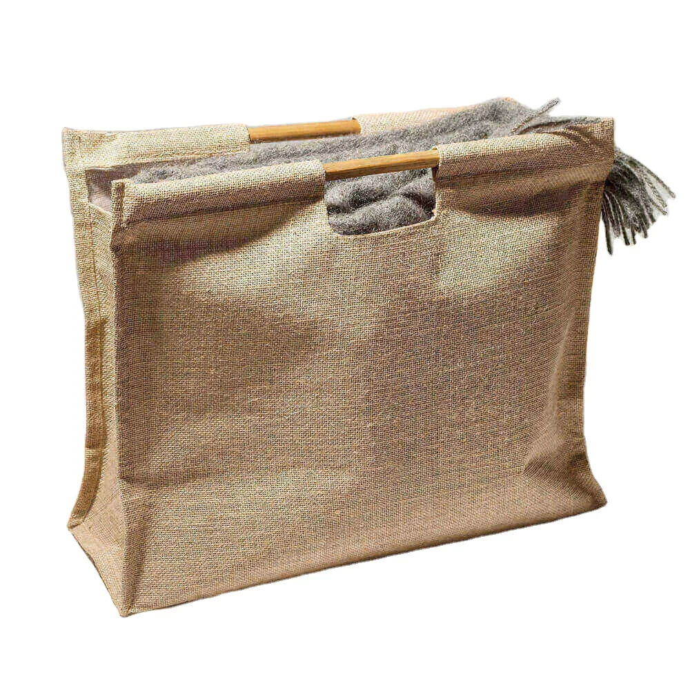 热麻袋购物时尚粗麻布手提袋包装 - buy jute bags manufacturers