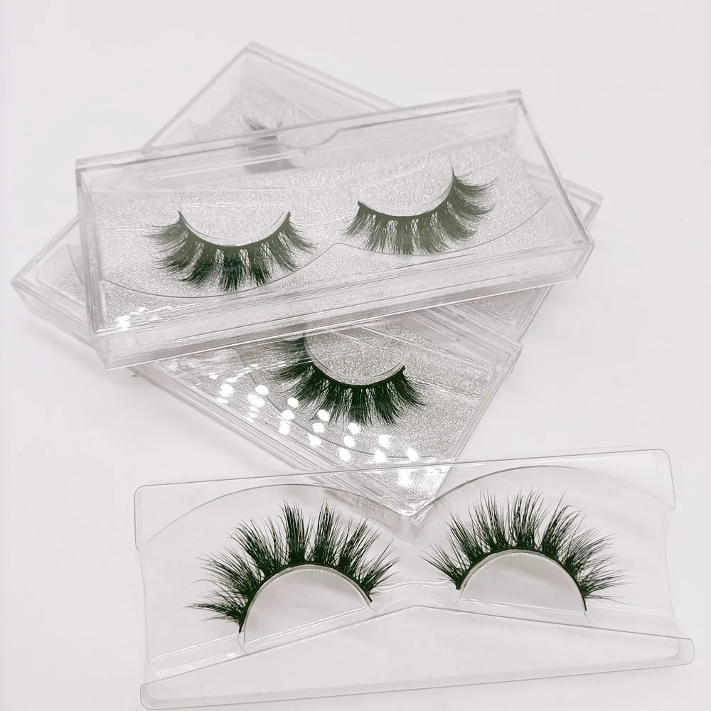 

F41 False Eyelashes Wholesale Natural Look Fluffy Lashes 100% Mink Fur Customized Packaging Box 3D Mink Eye lashes Vendor