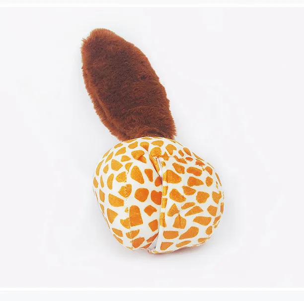 

Electric Dog Ball Toy Sound Production Cartoon Plush Cat Toy Built-in Battery Dog Bouncing Ball