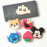 

2020 cheapest price customized character pvc silicone strawberry design cartoon mobile cell phone holders