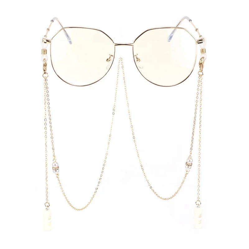 

Imitation Pearl Chain Lanyard Versatility Earphone Anti Lost Earpods Wireless Headphones Holder Strap Glasses Chain Necklace