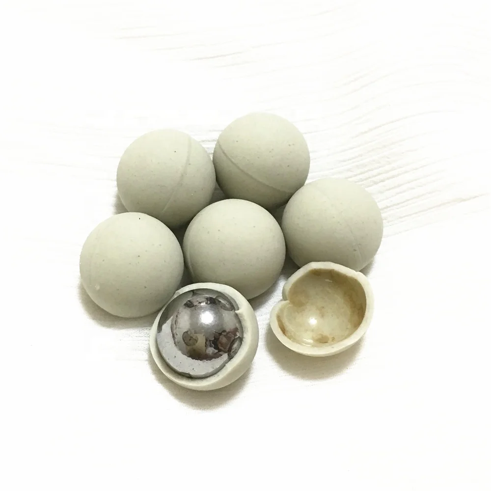 Wholesale 11g 0.68cal Rubber Coated Steel Paintball Balls For Sale