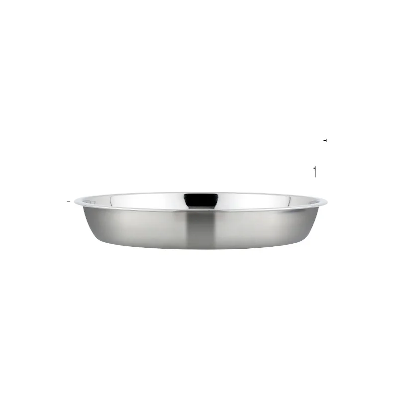 

Factory Directly Wholesale Plate Round Stainless Steel Serving Dish