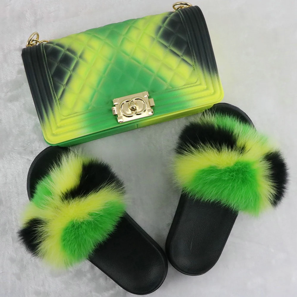 

Custom fashion slides with matching purse beautiful girl handbag cute mini