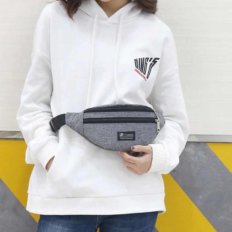 mini fashionable luxury  functional  waterproof oxford fabric woman lightweight large capacity mini waist belt bag