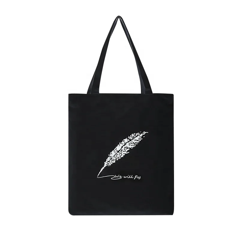 

Cartoon Printed Zipper Foldable Girl Personalized Shopping 600d Polyester Canvas Tote Bag, Orange/custom