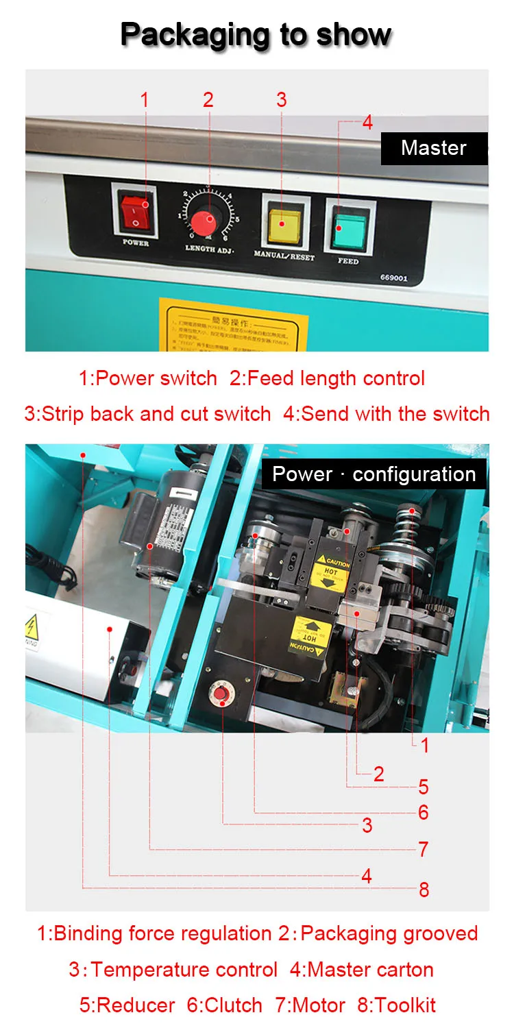 JYD Factory Price KZ-900 Semi Auto Desport Plastic Belt Strapping Machine Carton Bundle Wrapping Machine Packing Strap Machine