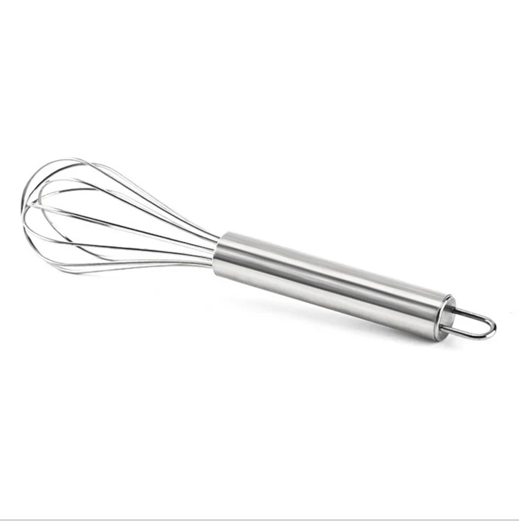 

Factory Good Quality Stainless Steel Rotating Hand Wire Dough Egg Whisk Mini Manual Egg Beater
