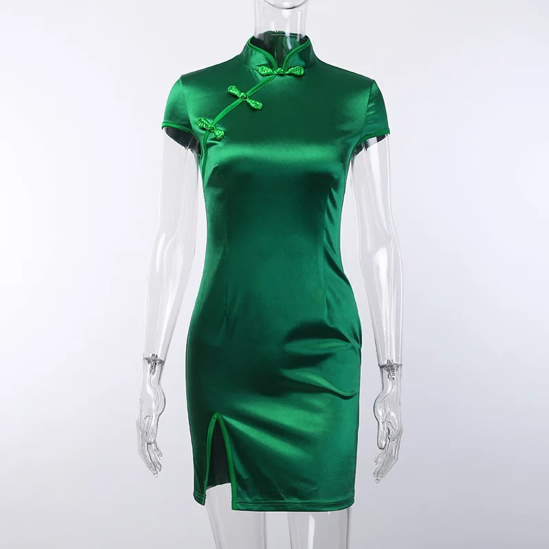 2019 dropshipping party club sexy bodycon chinese traditional qipao dress