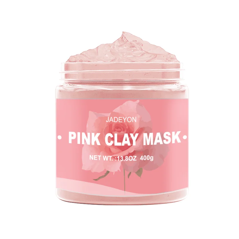 

Private label Skin Care Facial Mud Mask Brighten Smooth Whitening Organic Facial Rose Pink Clay Mask