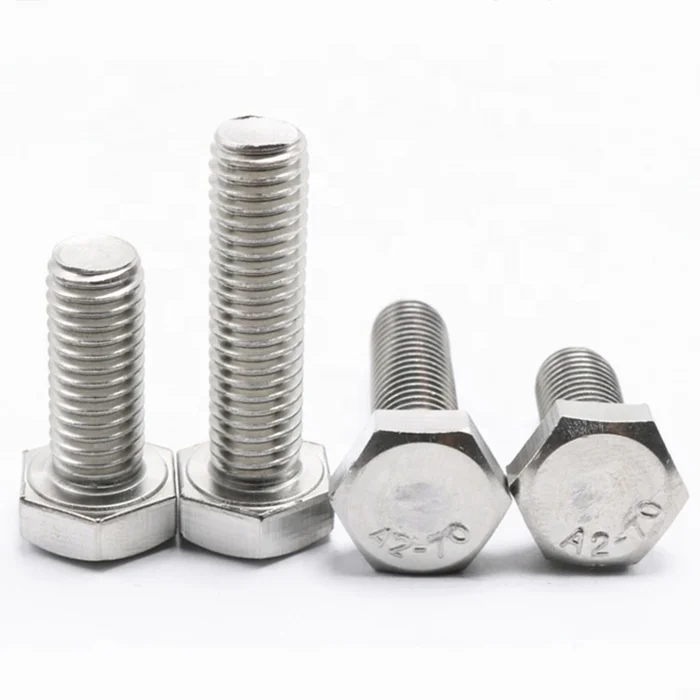 
M1.6-M14 grade A2-70 Metric stainless steel Hex head bolts 