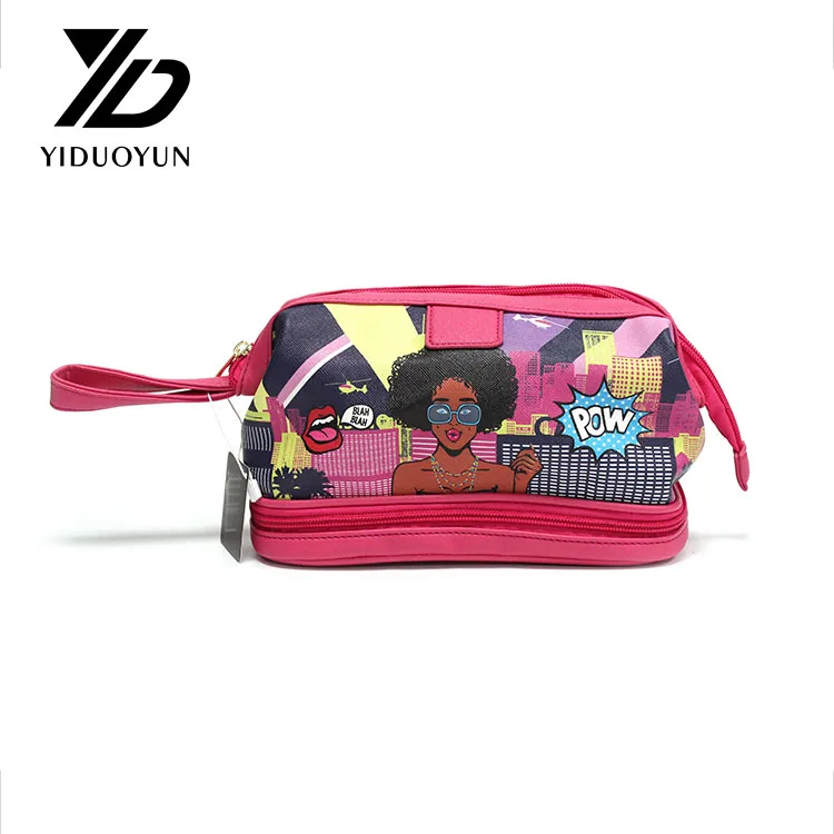 

Wholesale Trend Pouch Personalized Makeup Bag PU Leather Luxury Makeup Bag, Customized