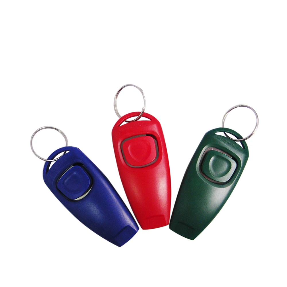 

Manufacturer Wholesale Multi-Colors Sound Stop Dog Training Clicker Barking Training Whistle Dog Clicker, Red, orange, black , blue, pink, green, yellow and customized color