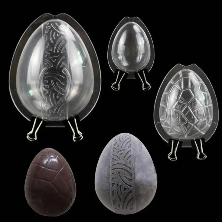 

Easter Egg Large Size 3D Dinosaur Egg Chocolate Mold, Crystal clear