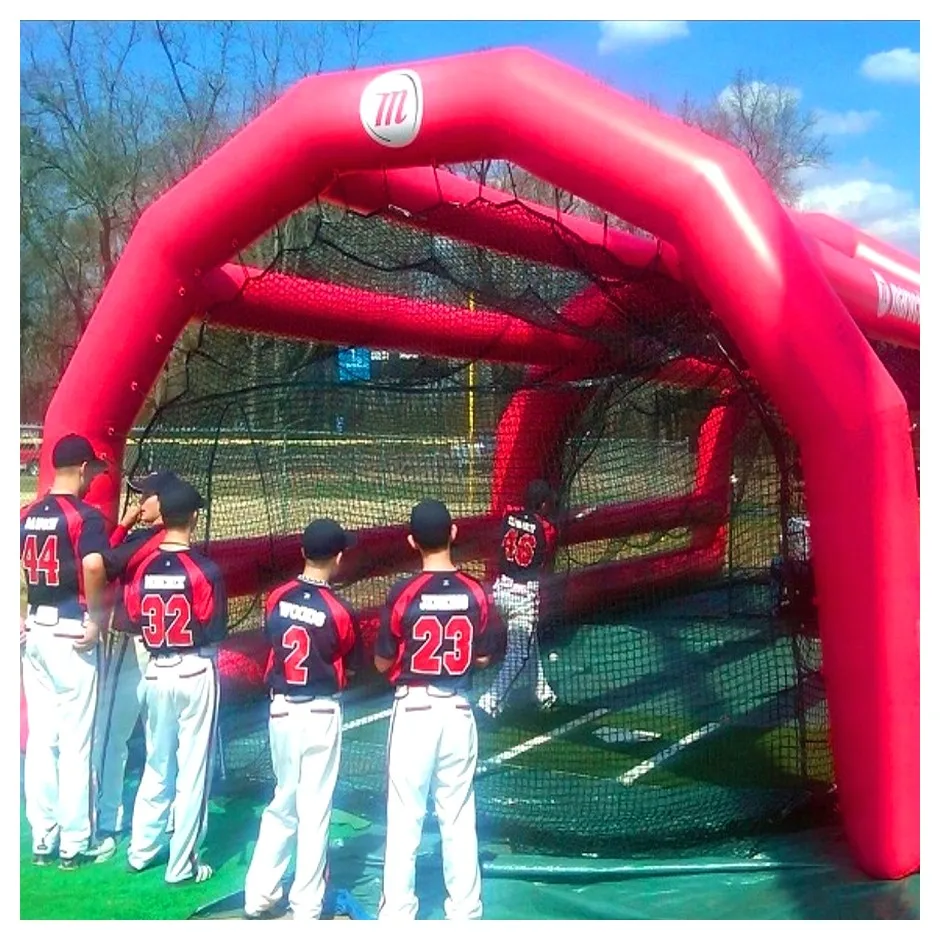 

40ft USA airtight PVC inflatable baseball batting cage as inflatable toys for sports game, Customized