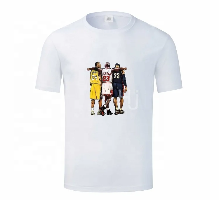 

Wholesale mens tshirts clothes sport Clothing Kobe Bryant and other world basketball stars graphic printing T Shirt
