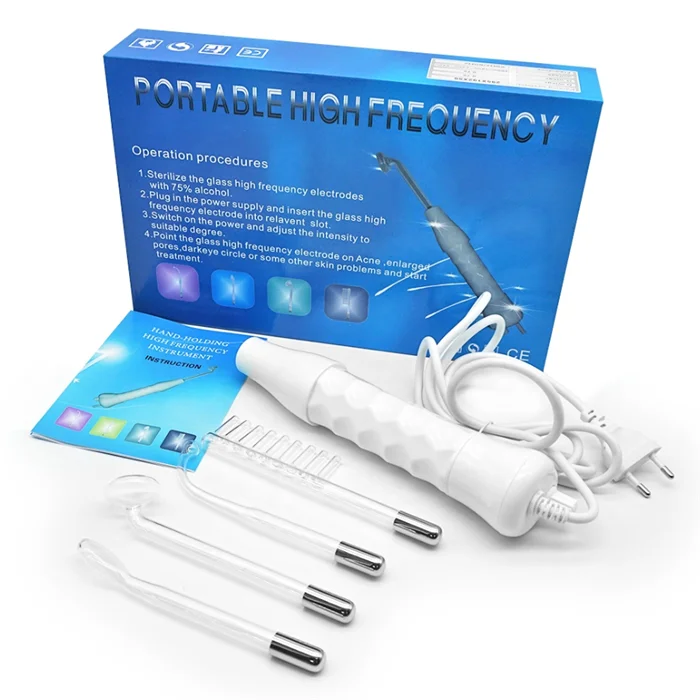 

High Frequency Portable Handheld Skin Care Electrotherapy Wand Machine Facial Massage LZ 006A Beauty Device