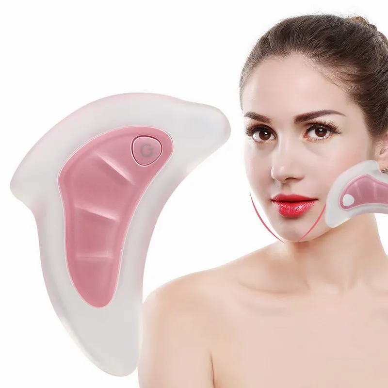 

Professional Beauty Care Face Slimming Electronic Heating Photonic Gua sha scraping massage tool