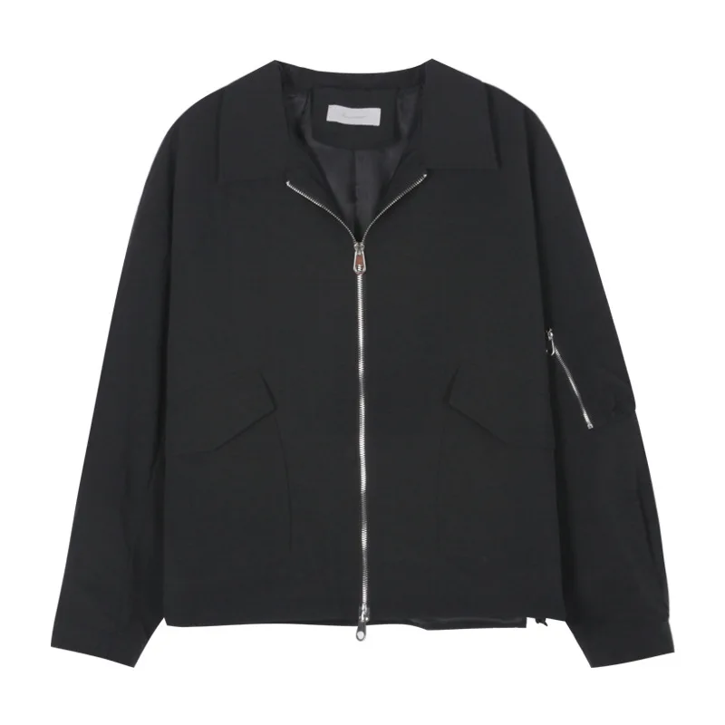 

Double Zipper Jacket Windbreaker Women's Autumn Korean Baseball Jacket