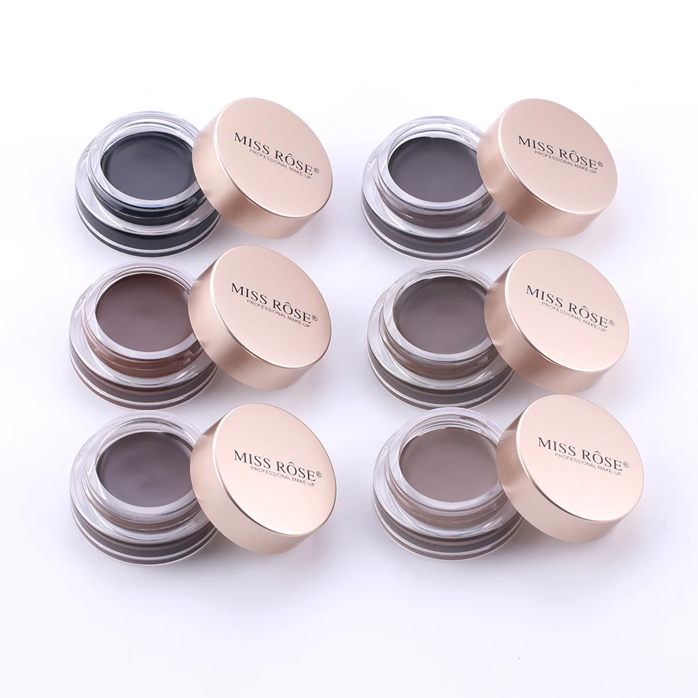 

MISS ROSE new arrived hot model Brow Color Long Lasting Waterproof Eyebrow Pomade Gel eyebrow cream