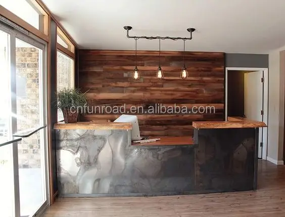 Salon Reception Desk Made to Order Modern Minimalist Concrete Reception Desk handmade beauty