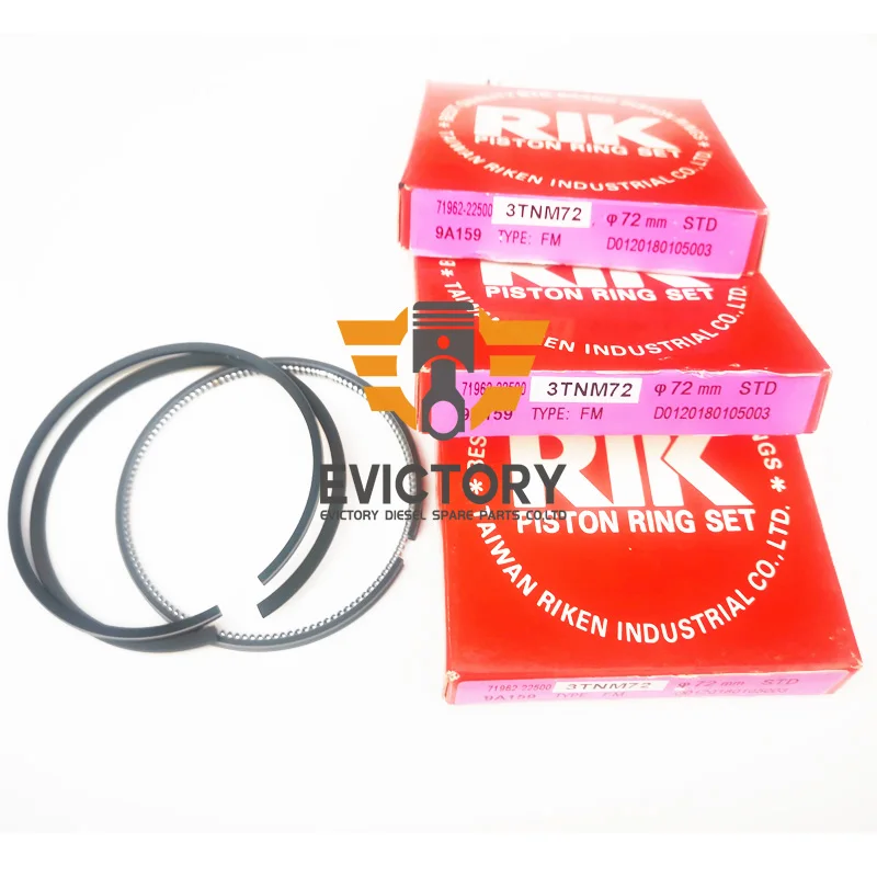 

For Yanmar excavator spare part 3TNM72 rebuild overhaul kit bearing + ring + head gasket