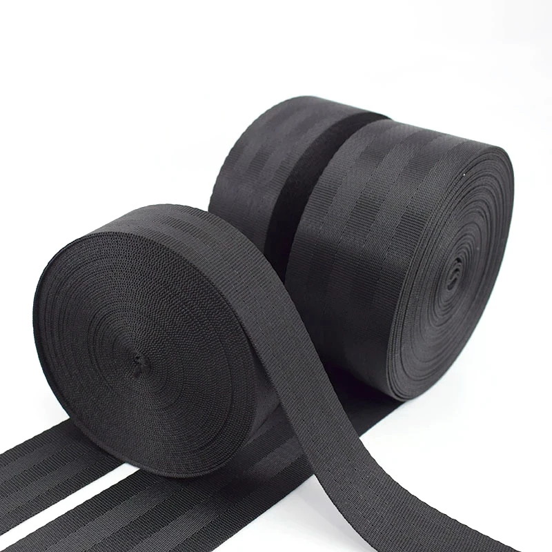 

20mm 50mm Black Polyester Nylon 38mm Seatbelt Webbing Tape for Safety Seat Strap