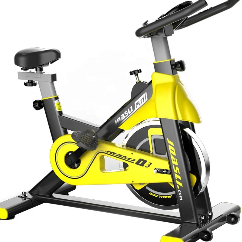 

Ajustable Seat Fitness Stationary Spin Bike with Easy Movement Wheel, Yellow