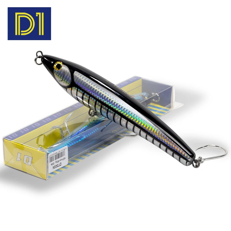 

Hunt House DT3004 Hard lure 197mm 93g big floating pencil bait armed with origin hook abs plastic pencil fishing hard lure