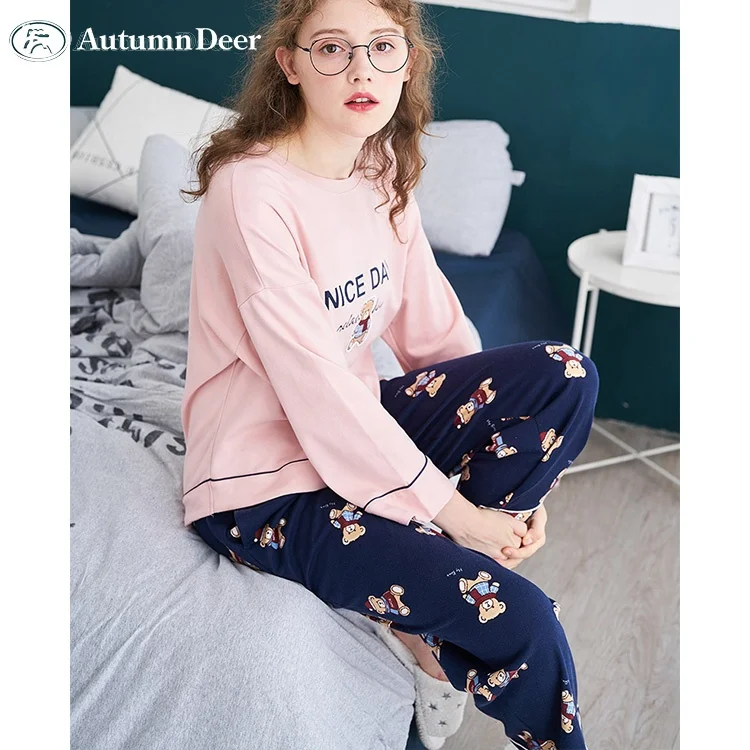 

Sleepwear Women Suppliers Wholesale 100% Organic Cotton Blank Summer Pajamas Nightwear for Ladies