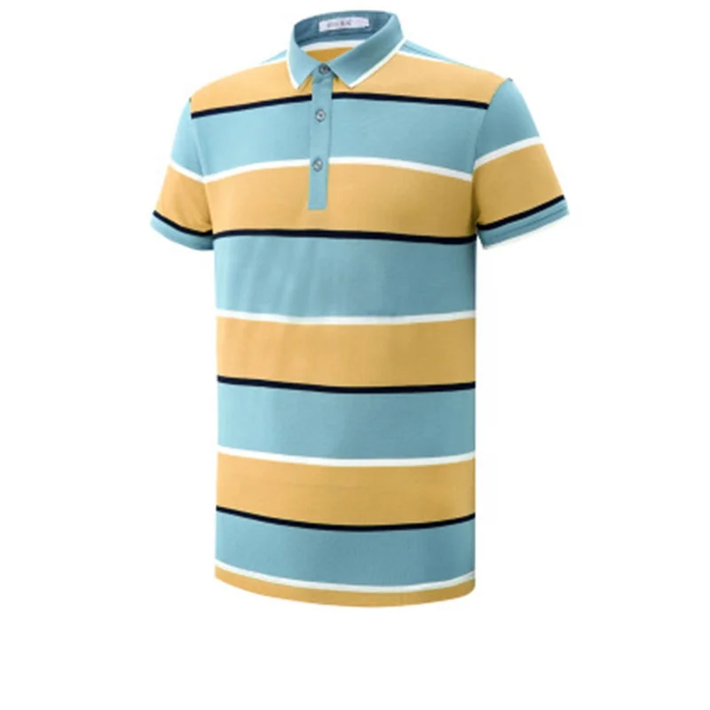 

High Quality Summer Stripes Comfort Polo Shirt, Multicolor