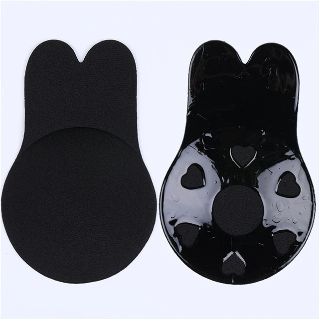 

Popular Invisible Backless Adhesive Bra Wholesale Fabric Washable Rabbit Ear Breast Lift Up Bra