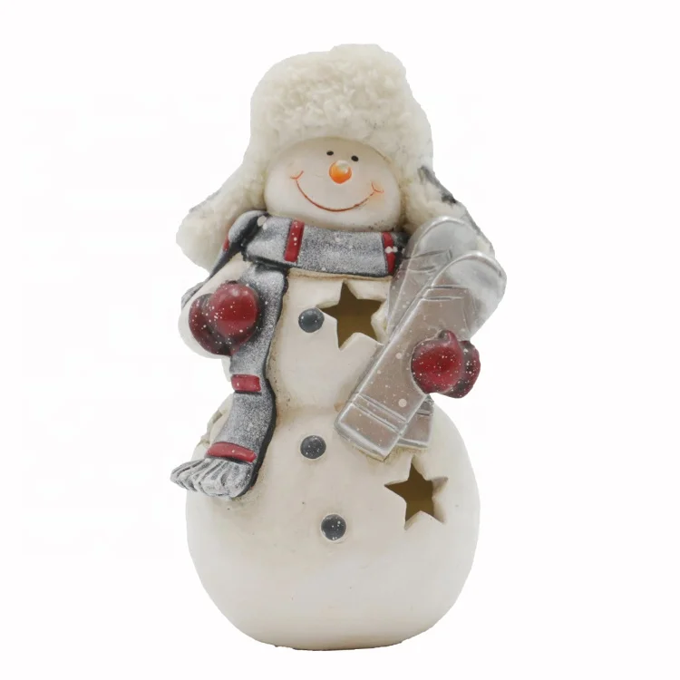 Wholesale Decorative Small Christmas Figurine Resin Snowman ...