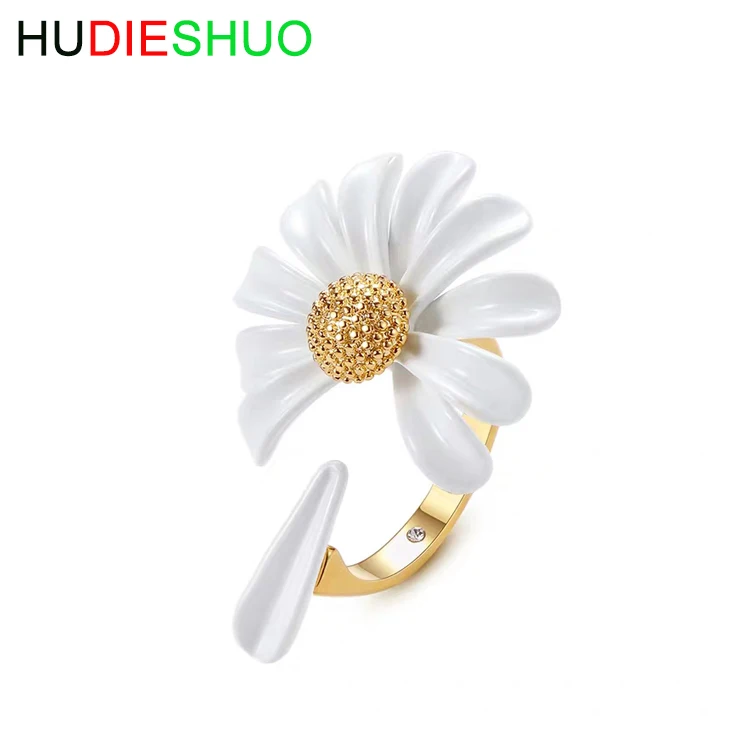 

Wholesale jewelry fashion 2020 daisy rings jewelry 925 silver rings, Picture