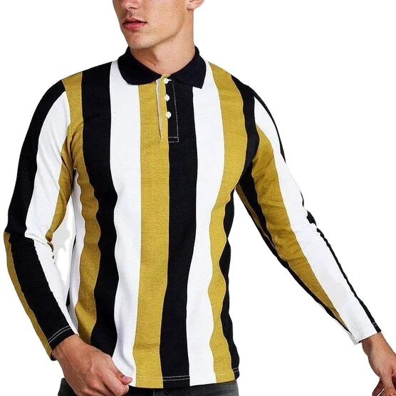 

Good Quality Fashion Style Wholesale Stripe Men's Cotton Polo Shirt