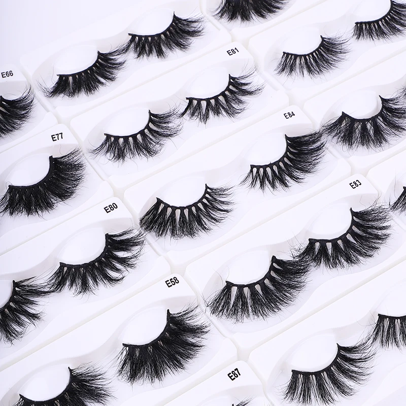 

bulk lashes wholesale vendor thick soft wispy 3d 5d 25mm fluffy siberian mink eyelashes custom private label