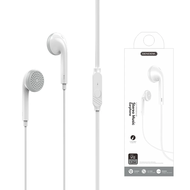 

Wholesale 3.5mm Classic Earphones For Samsung EHS64 With Mic Headset Headphone Built-in Microphone In Ear Wired Earphone