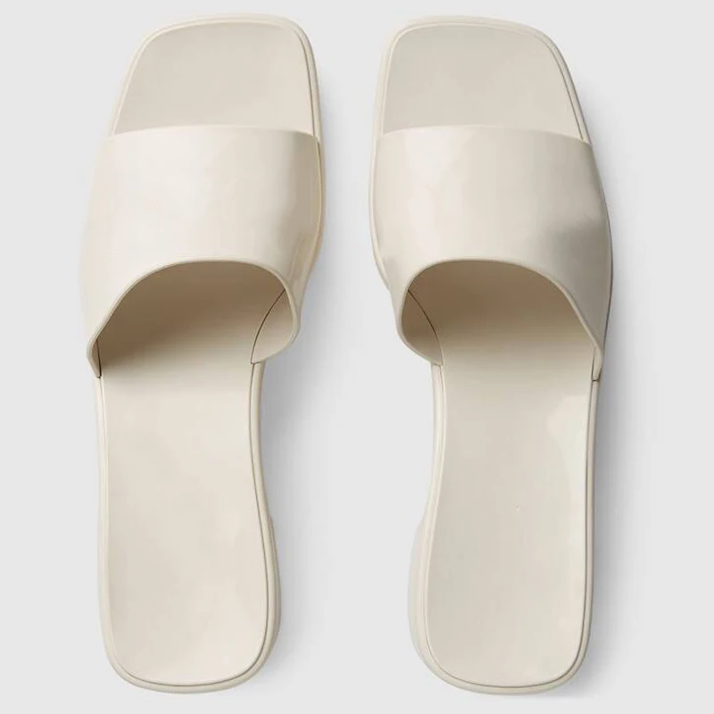 

Luxury Sandals Women Shoes Slipper PVC Outdoor High Heel Slipper Jelly Sandal Fashion Women's rubber slide sandal