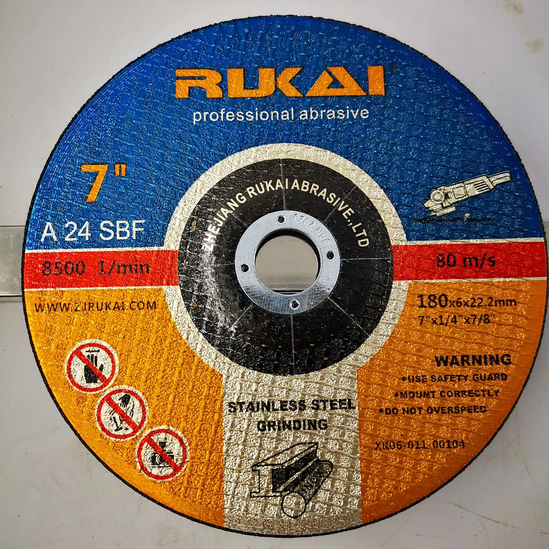 
rukai brand 7inch for metal flap cutting grinding disc 