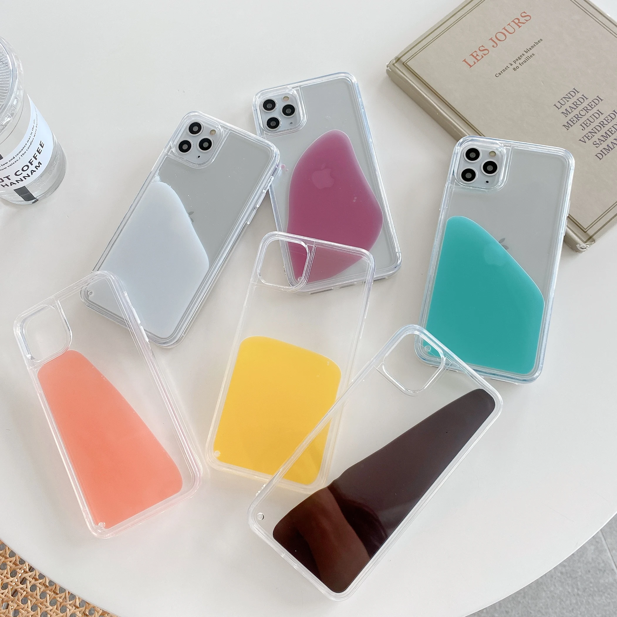 

2020 cute design case New Luxury app Liquid Quicksand Mobile Phone Case for iPhone 11 pro XR XS Max, Multi colors