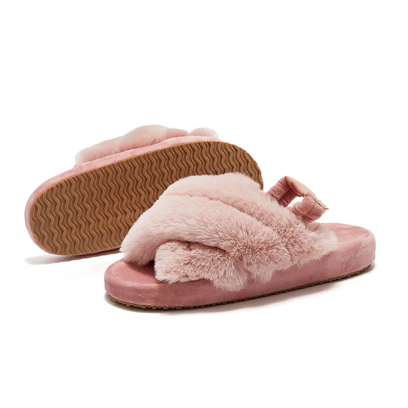 

Made in China Superior Quality Easy Wear House Slippers Winter OEM Slides, Solid color