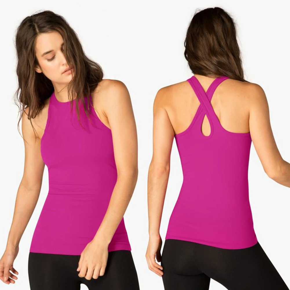 

Womens Quick Dry Gym Stringer Slimming Tank Top Ladies Sports Running Fitness Vest, Picture