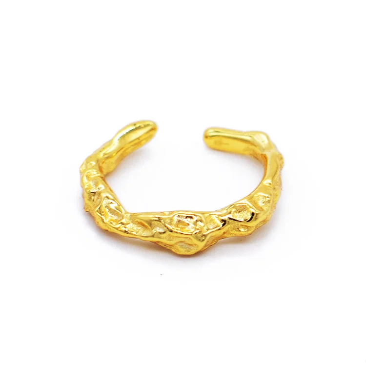 

Hawaii fashion custom jewelry women 925 sterling silver 14k gold rose plated designers CC cuff ear rings
