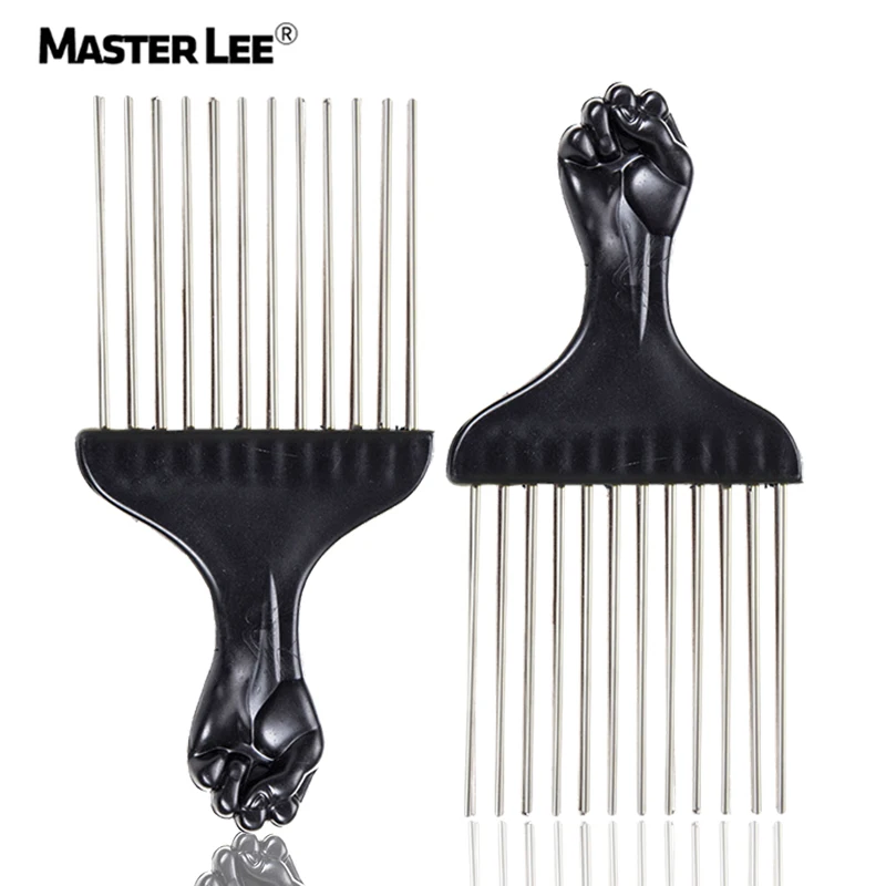 

Masterlee Brand Wholesale Features Black Plastic comb hair styling tools afro comb, Picture