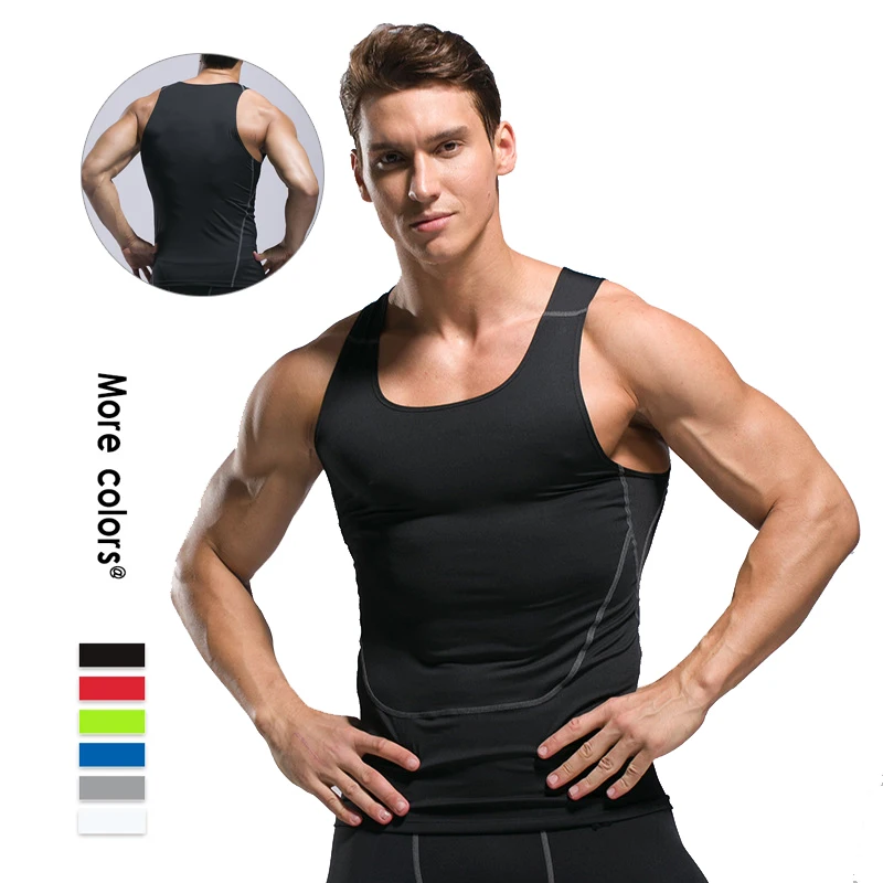 

China Supplier Wholesale Mens Work out Tank Top White Gymwear High Impact Moisture Wicking, Customized colors