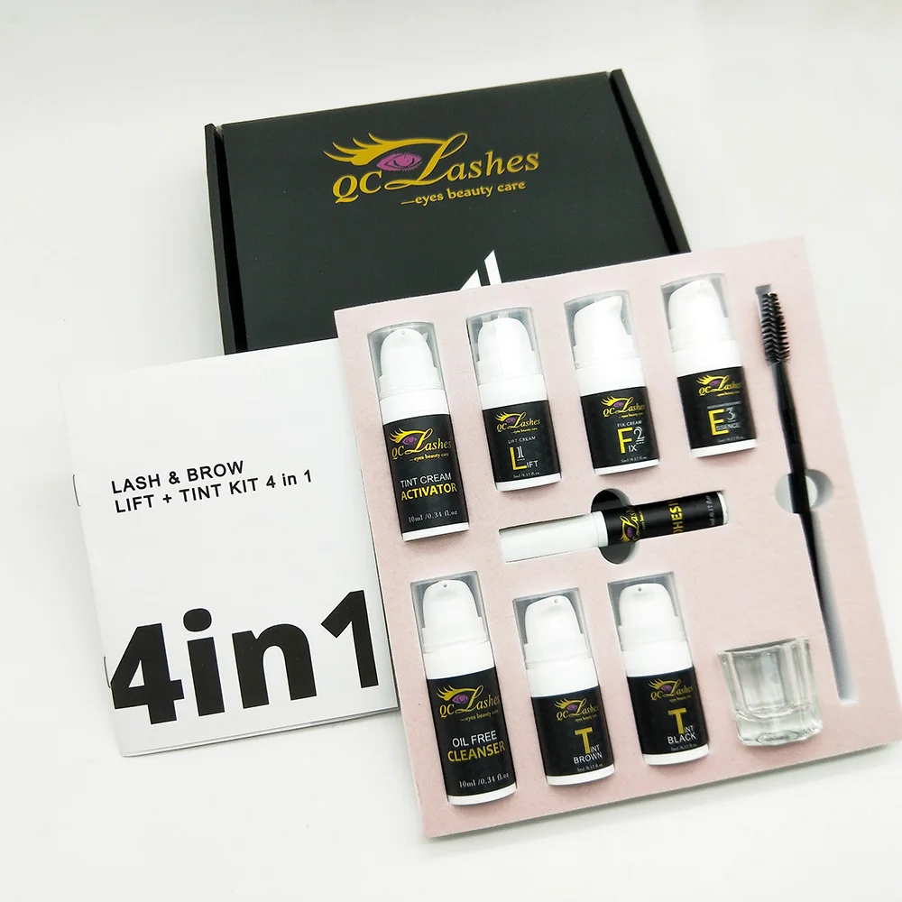 Eyelash and Brow Lift Glue Kit Private Label Lashlift Lotions Professional Henna Brow Eyelash Perming Kit With Lash Lift