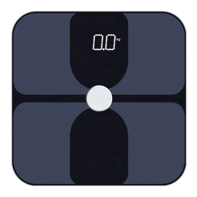 

OEM Smart APP 180Kg 396LB Personal BMI Digital Electronic Body Fat Scale bathroom weighing scale machine, Black white
