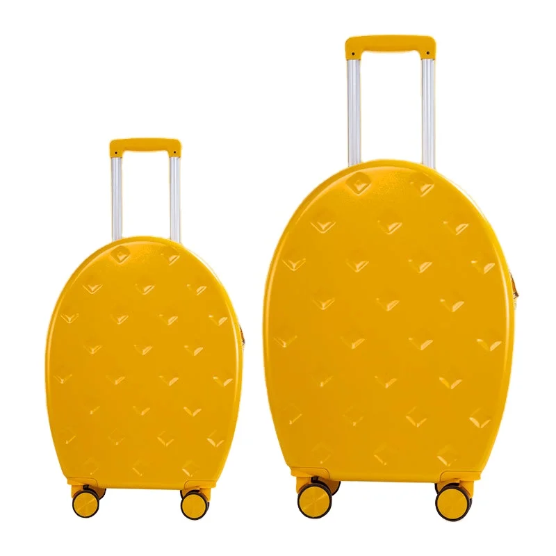 

Yellow Color Good Price Luggage Fashion Lady Suitcase Trolley Travel Luggage Bag Sets, 5colors existing