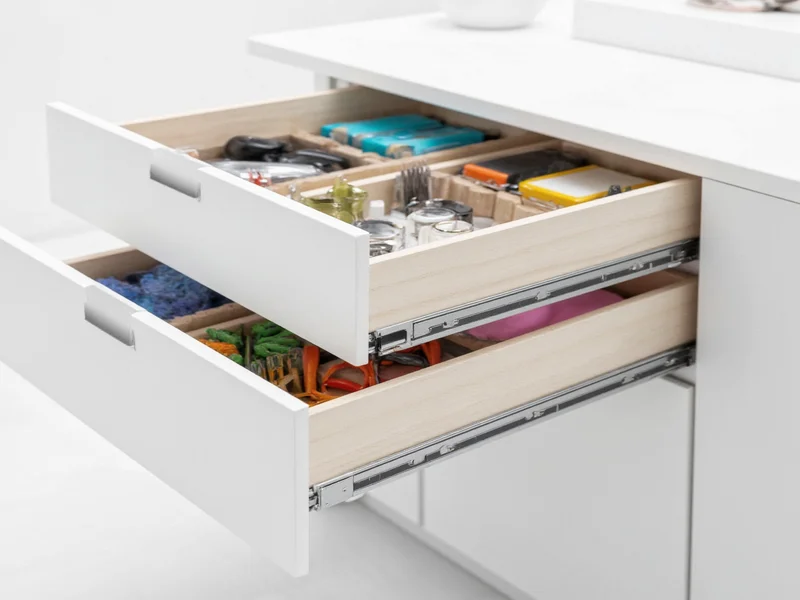 Modular craft drawer system with adjustable compartments