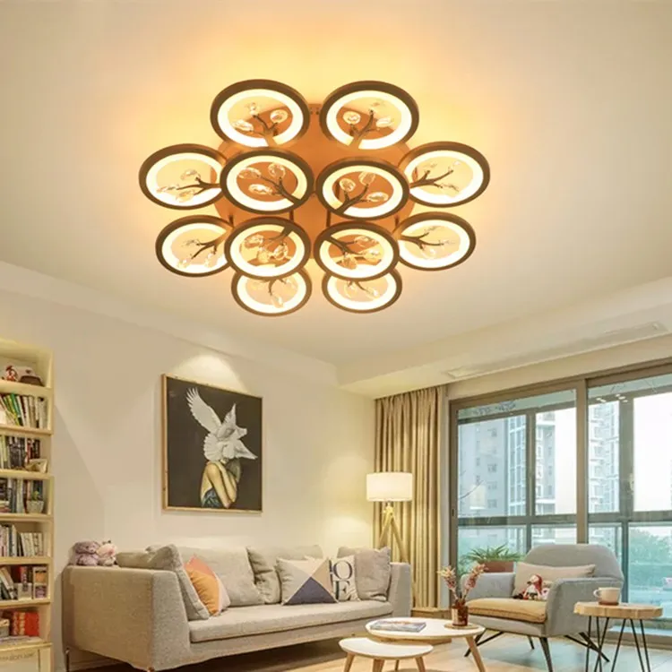 Modern new design creative led ceiling light black simple led light for living room lamp surface mounted lighting